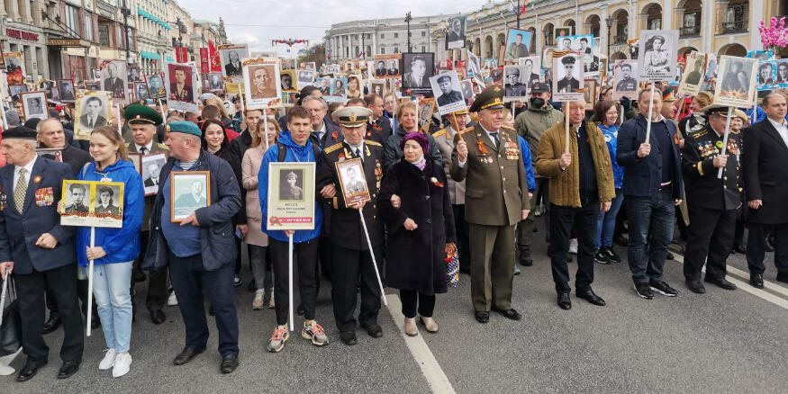 В колонне бессмертного полка