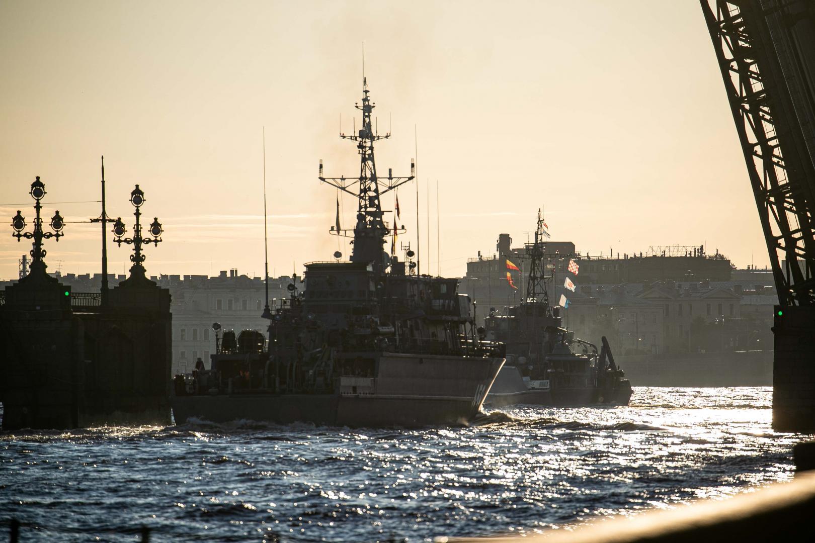 Военный парад ВМФ В Питере 2020