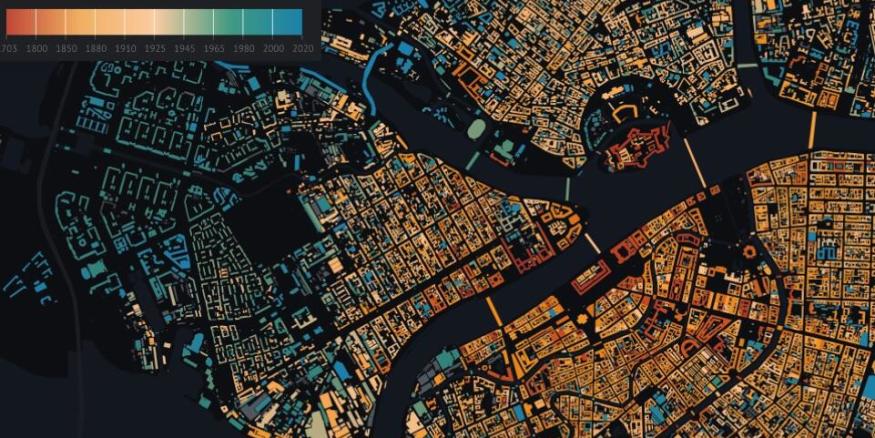 В сети появилась интерактивная карта Петербурга с годами постройки домов